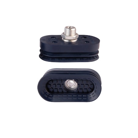 Fipa Bellows vacuum cup oval 65x30 mm, NBR blue, fitting G1/4-male 138.65x30.023.1